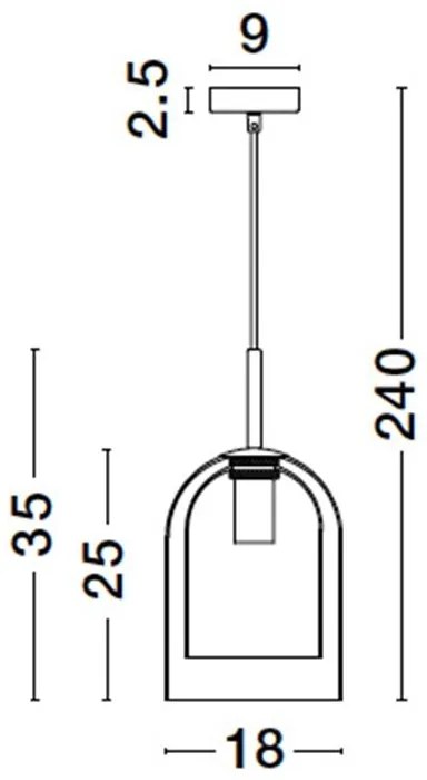 Lustra, Pendul modern Velor fumuriu 18cm