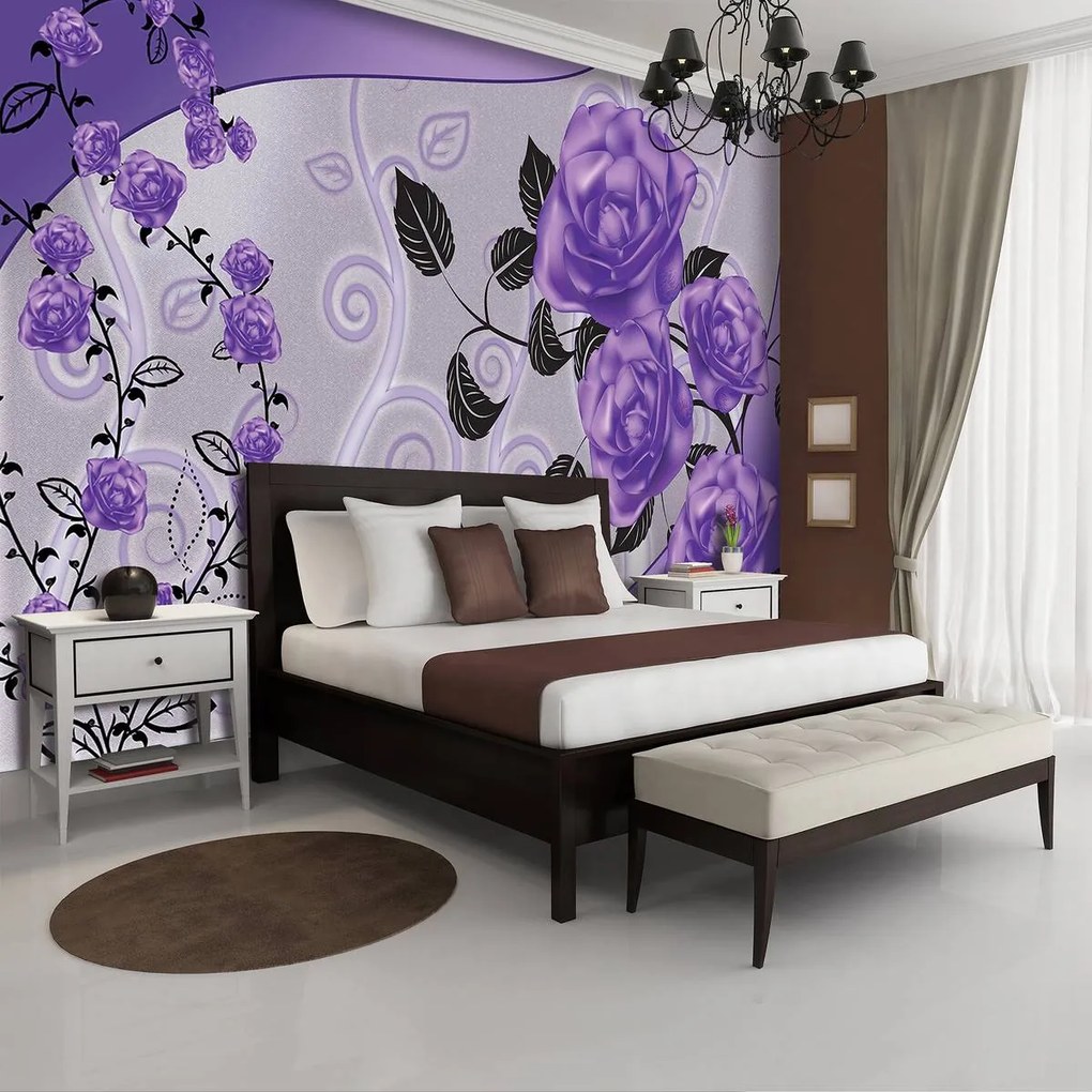 Fototapet - Trandafir violet (152,5x104 cm)