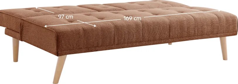 Canapea extensibilă, maro, BABET