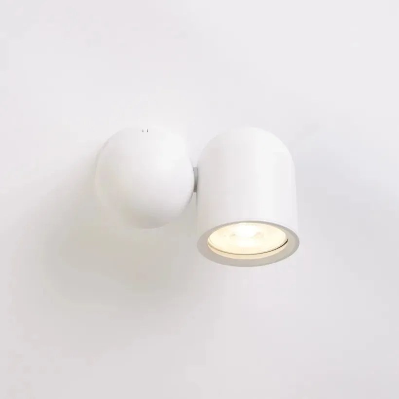 Aplica cu spot directionabil Perla, alb