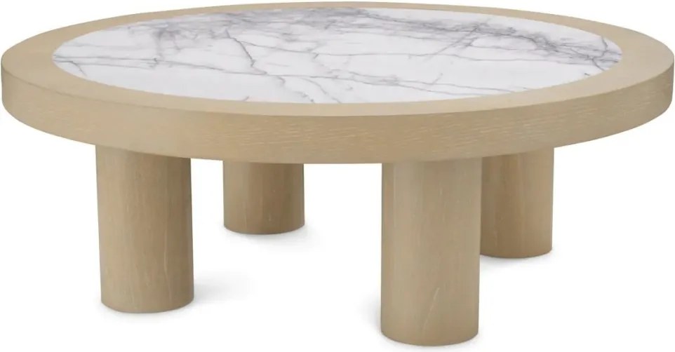 Masuta Design LUX, Marmura, Furnir Stejar, Presedio 100cm