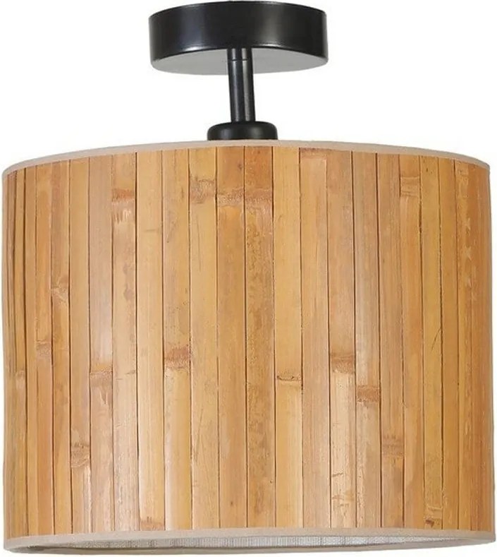 Lustra 846STL5103, metal/lemn de bambus, 30x30 cm