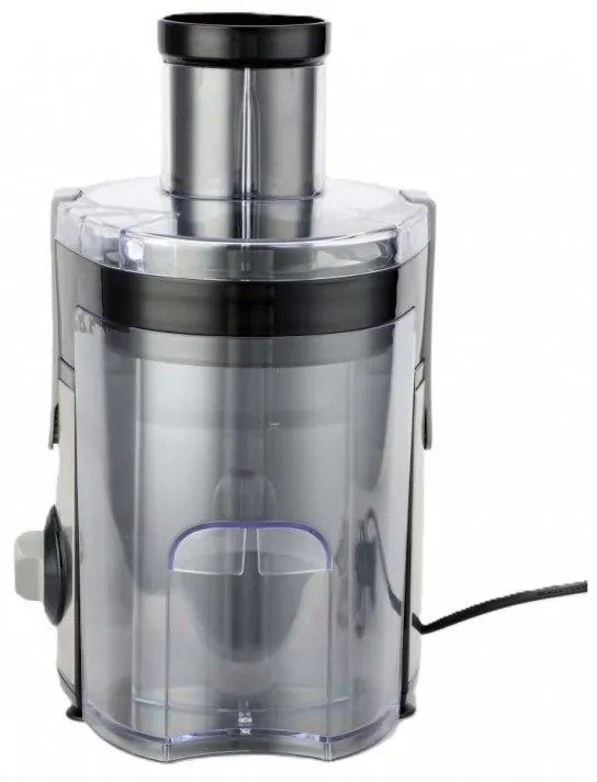 Storcator de fructe si legume Rosberg R51160B, 600W, Recipient pentru pulpa 1L, Zgomot redus, Negru/Inox