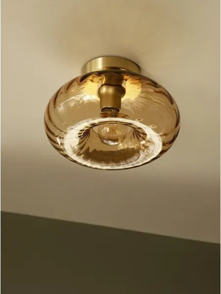 Osram - Plafonieră GOLD GLASS 1xE27/12W/230V diametru 28 cm auriu/fumuriu
