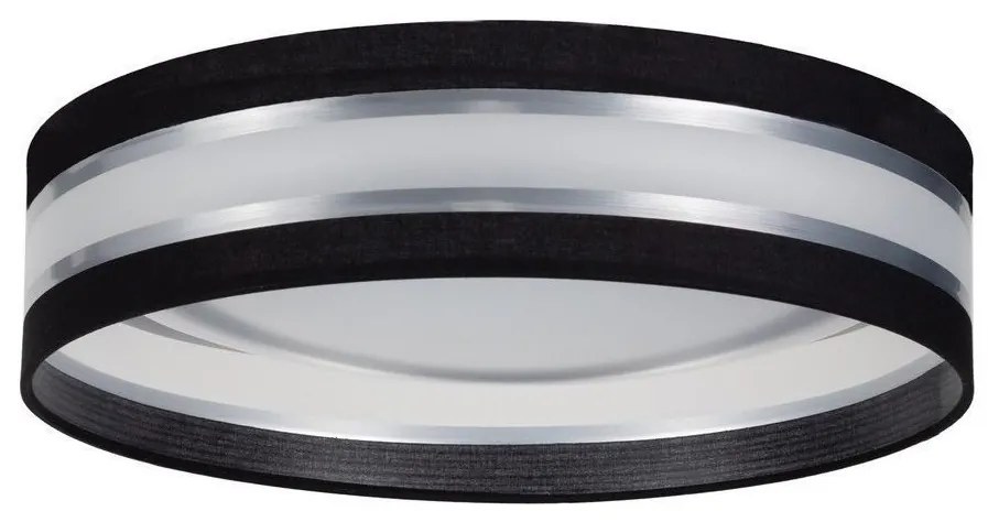 Plafonieră LED dimabilă SMART CORAL LED/24W/230V neagră/argintie + telecomandă