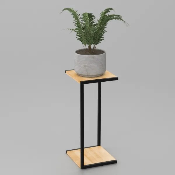 Suport de flori 70x30x34 cm negru