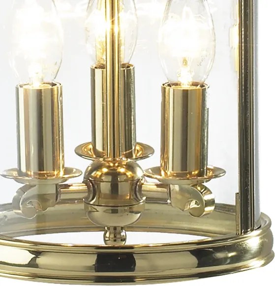 Där Lighting LAM0340 - Candelabru suspendat LAMBETH 3xE14/60W/230V alamă