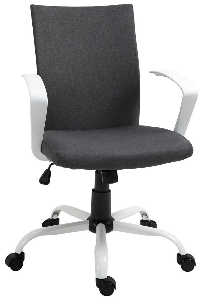 Vinsetto Scaun de Birou Ergonomic și Pivotant pentru Birou, Gri Închis | Aosom Romania