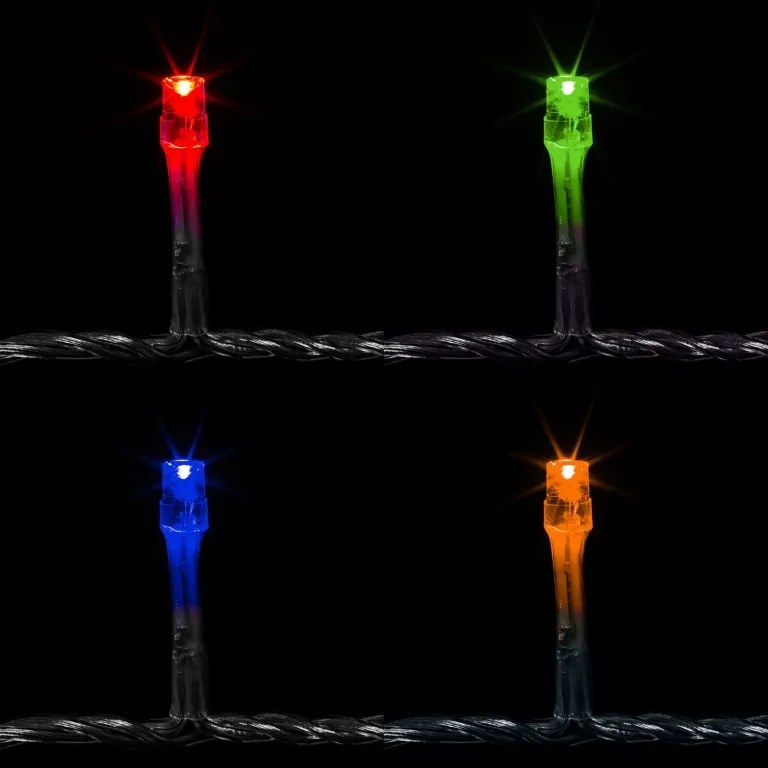 Iluminat LED de Crăciun-10 m,100 LED-uri colorate,pe baterii