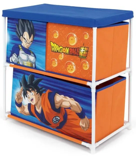 Dragon Ball raft de depozitare pentru jucării cu 3 compartimente 53x30x60 cm