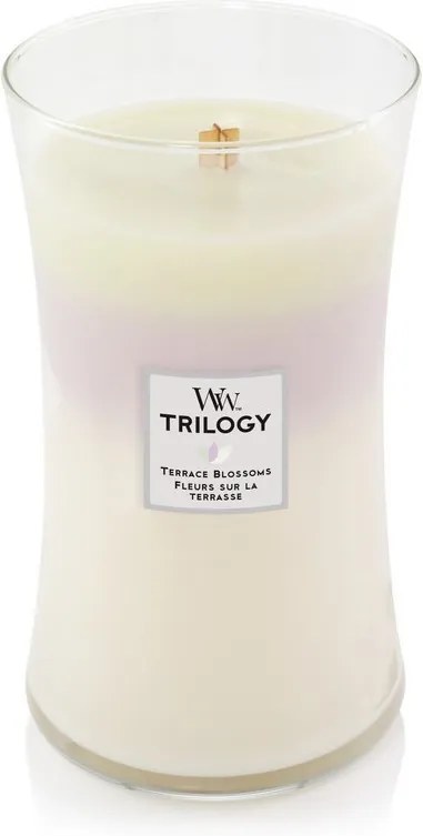 WoodWick lumanare parfumata Trilogy Terrace Blossoms vaza mare