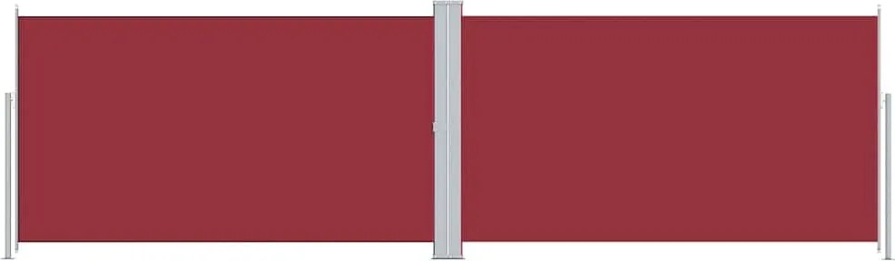 vidaXL Copertină laterală retractabilă, roșu, 180x600 cm