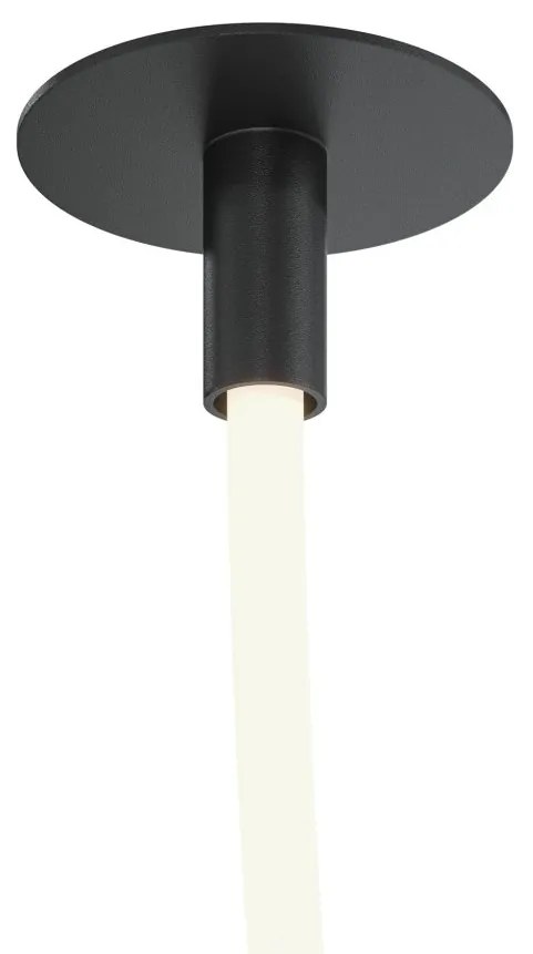 Lustra LED incastrabila tavan fals design modern Tau negru