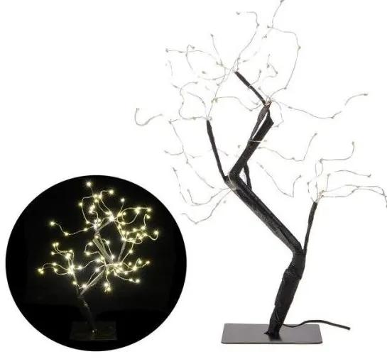 Pom decorativ cu lumini, negru, 90 LED, IP44, 45 cm