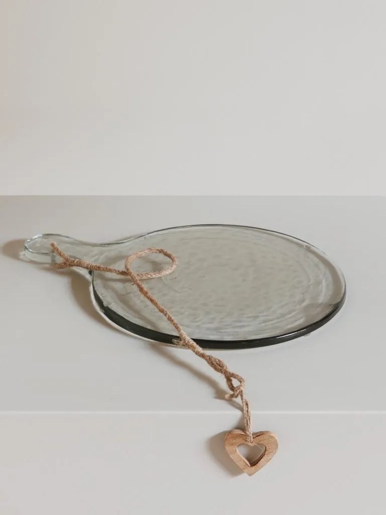 Platou servire din sticla, Glass