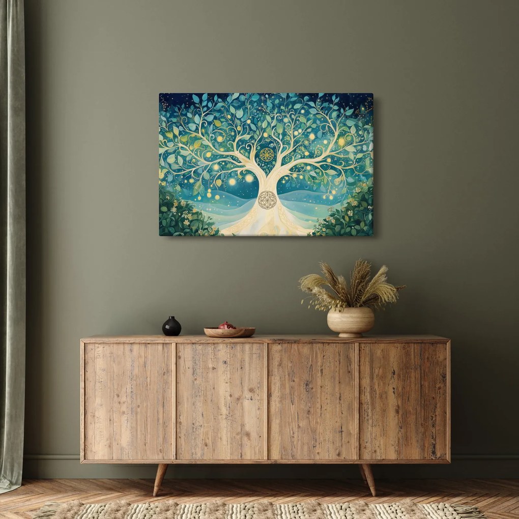 Tablou – Arbore magic cu spirale (90x60 cm)