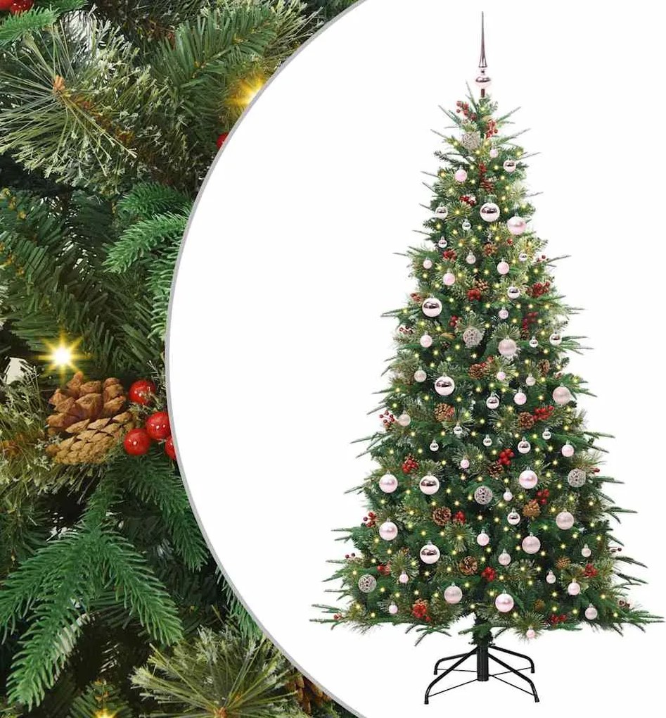 vidaXL Brad de Crăciun artificial cu ramuri articulare Verde 210 cm