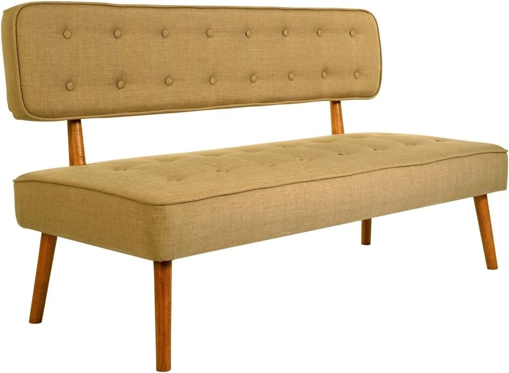 Banca 558ZEN1241, bej, lemn/poliester, 140x64x78 cm