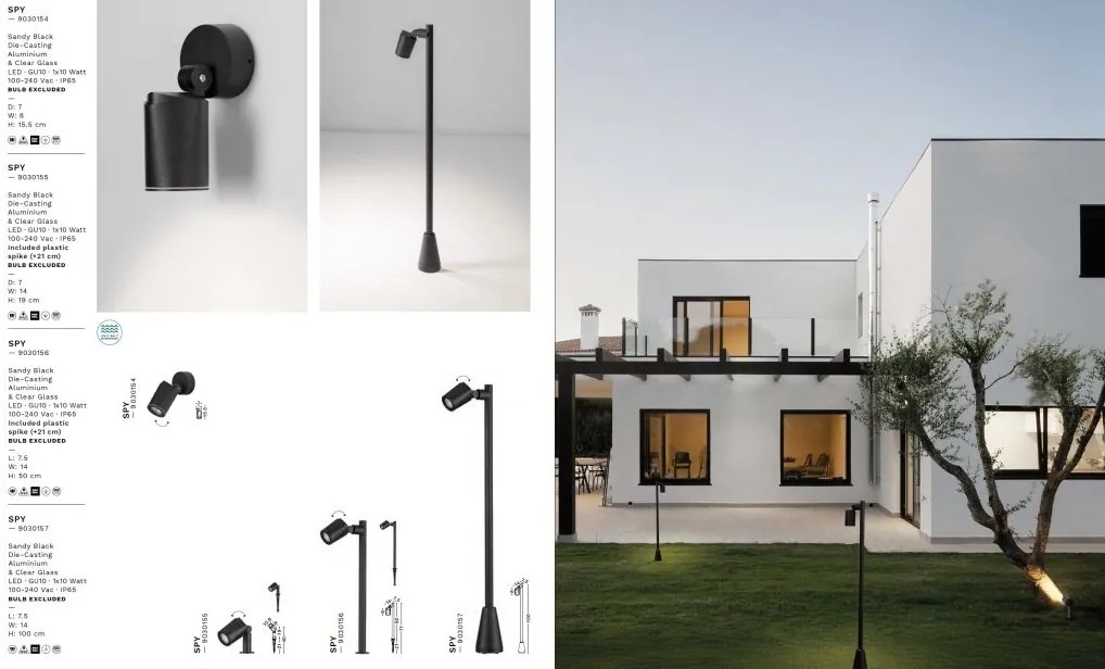 Aplica exterior Spot directionabil IP65 SPY
