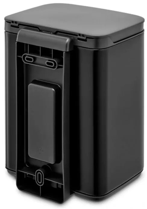 Cos pentru gunoi Brabantia Bo Small 1006622, 4 L, Deschidere lina si silentioasa, Bază antiderapantă, Negru