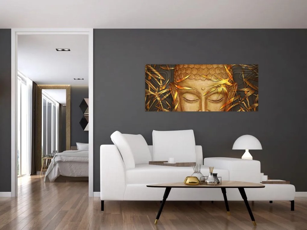 Tablou - Buddha de aur (120x50 cm)
