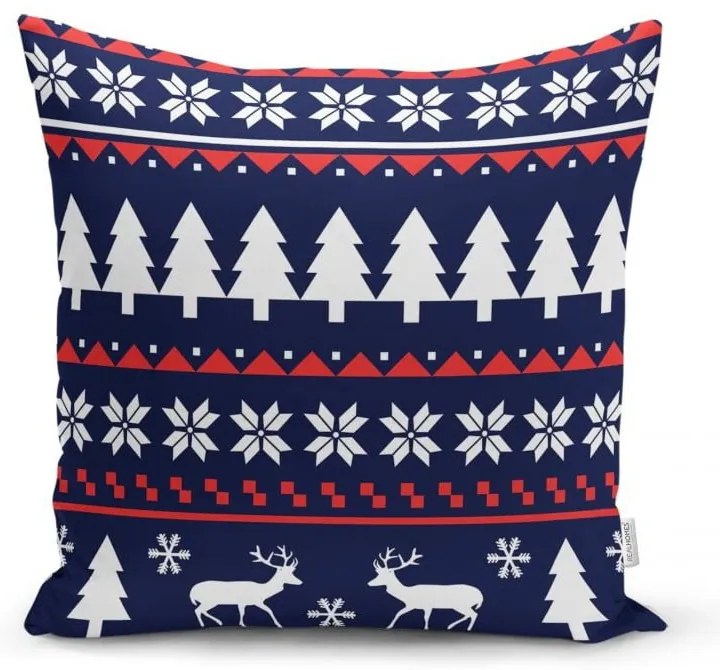 Față de pernă din material textil 43x43 cm cu model de Crăciun – Mila Home
