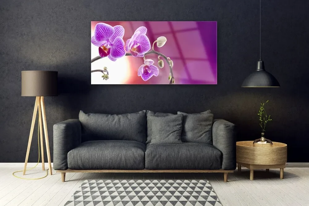 Tablouri acrilice Flori roz Floral