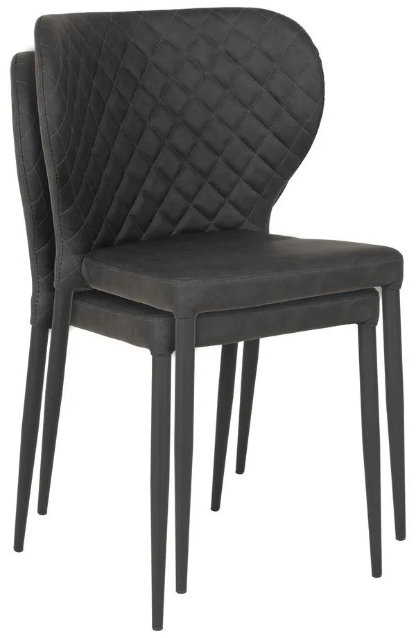 Scaune de dining gri-închis 4 buc. Pisa – House Nordic