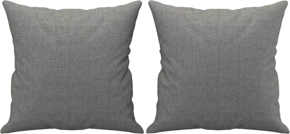 vidaXL Perne decorative, 2 buc., gri închis, 40x40 cm, textil