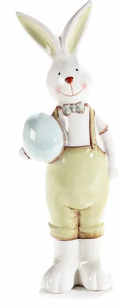 Figurina Iepuras Paste din ceramica Boy 8 cm x 8 cm x 26 h