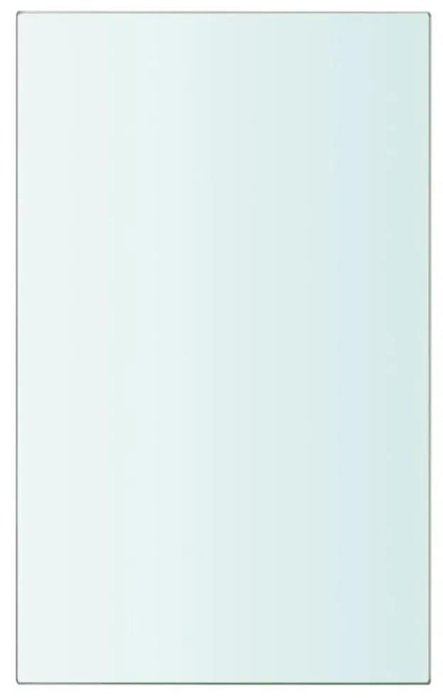 Rafturi, 2 buc., 20 x 12 cm, panouri sticla transparenta 2, 20 x 12 cm