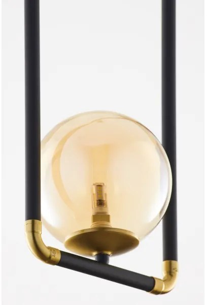 Lustră pe cablu Jupiter 2024 ZAFRA 1xG9/10W/230V negru/auriu/bej