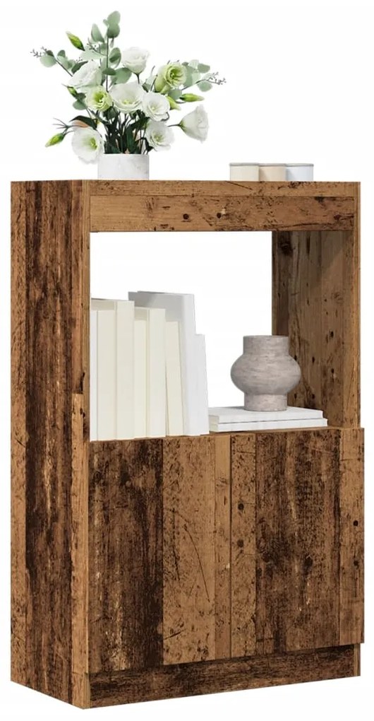 vidaXL Dulap înalt, lemn vechi, 63x33x100 cm, lemn prelucrat