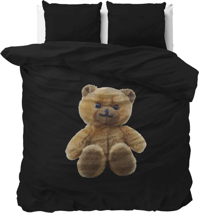 Lenjerie de pat din microfibra BRAVE TEDDY negru Dimensiune lenjerie de pat: 2 ks 60 x 70 cm | 240 x 200 cm
