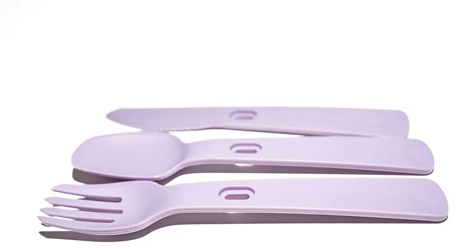 Cutie de călătorie cu tacâmuri SMART TO GO 1,1L - violet