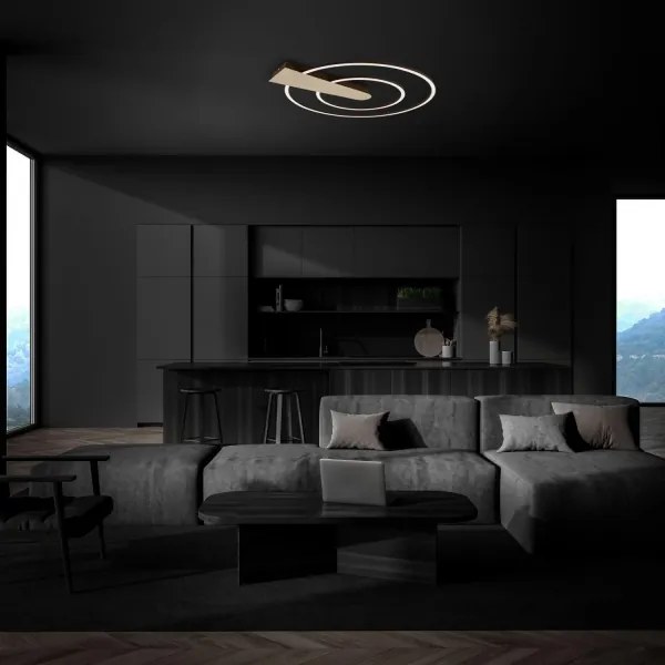 Plafonieră LED dimabilă Briloner 3543-017 NICO LED/25W/230V auriu