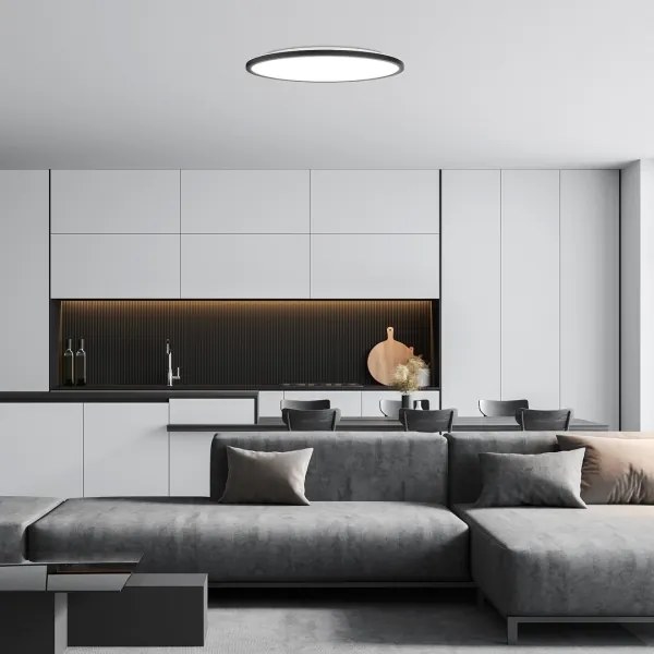 Plafonieră LED Rabalux 71098 GONZALO LED/36W/230V d. 50 cm negru