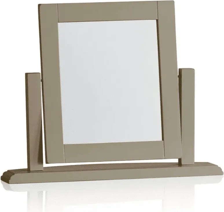 Oglindă lemn masiv gri Ives Personalizabilă, 60 × 16 × 46 cm