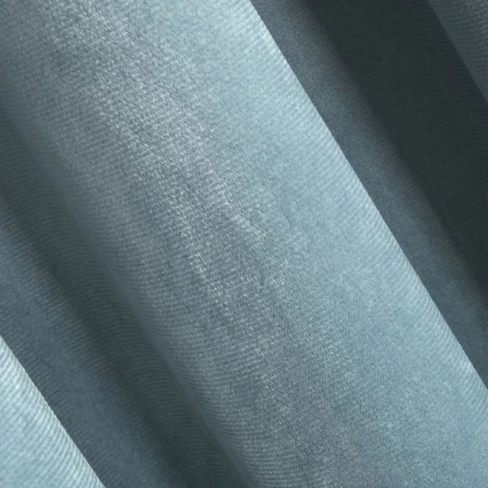 Draperie de catifea albastru deschis, cu agățare pe bandă încrețită 140 x 270 cm