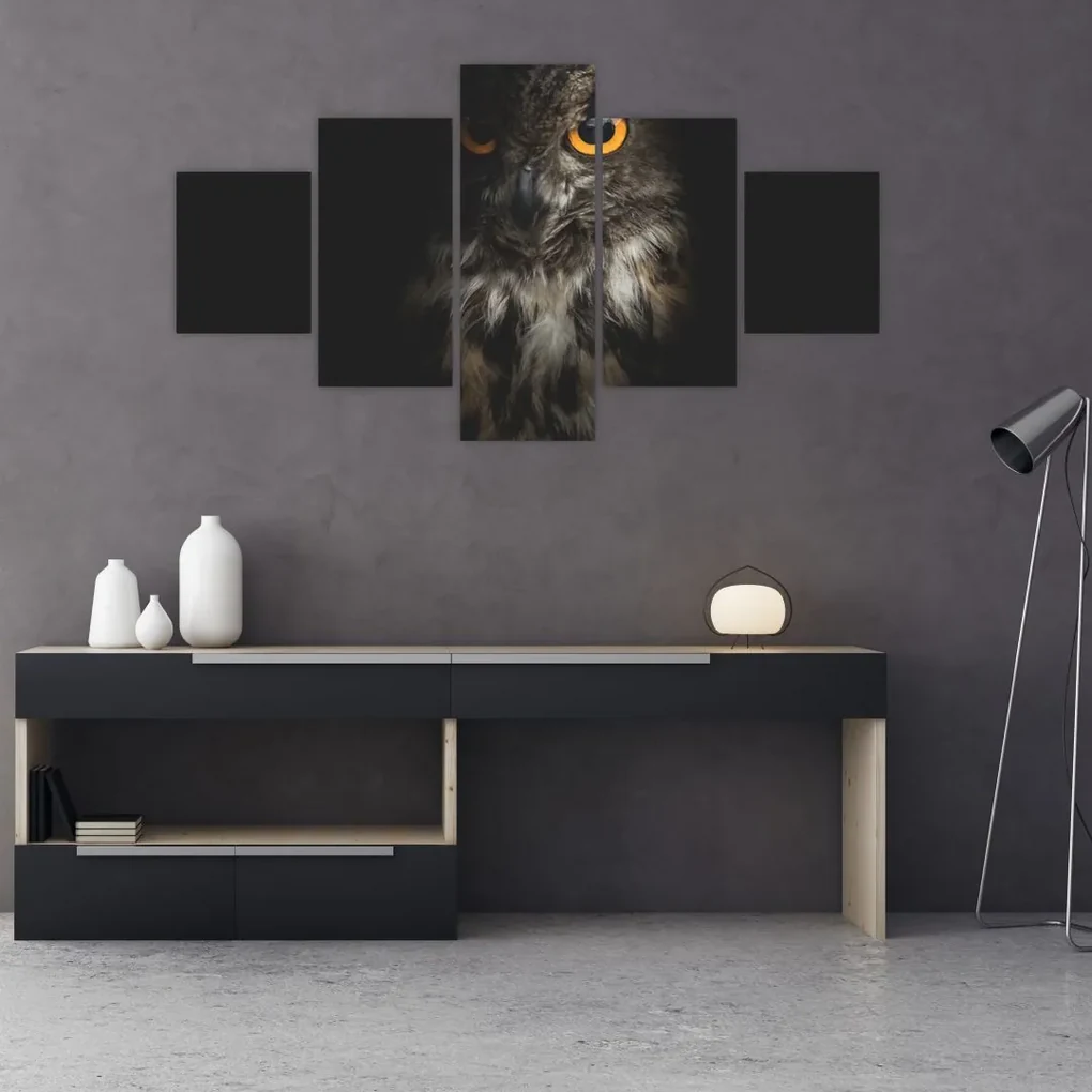 Tablou cu bufnița (125x70 cm), în 40 de alte dimensiuni noi