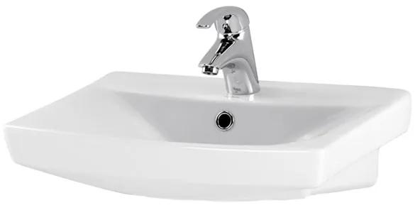 Lavoar baie suspendat alb lucios 50 cm Cersanit Carina 500x390 mm