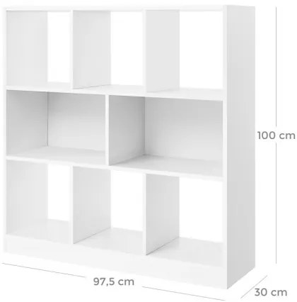 Bibliotecă DOVARO albă