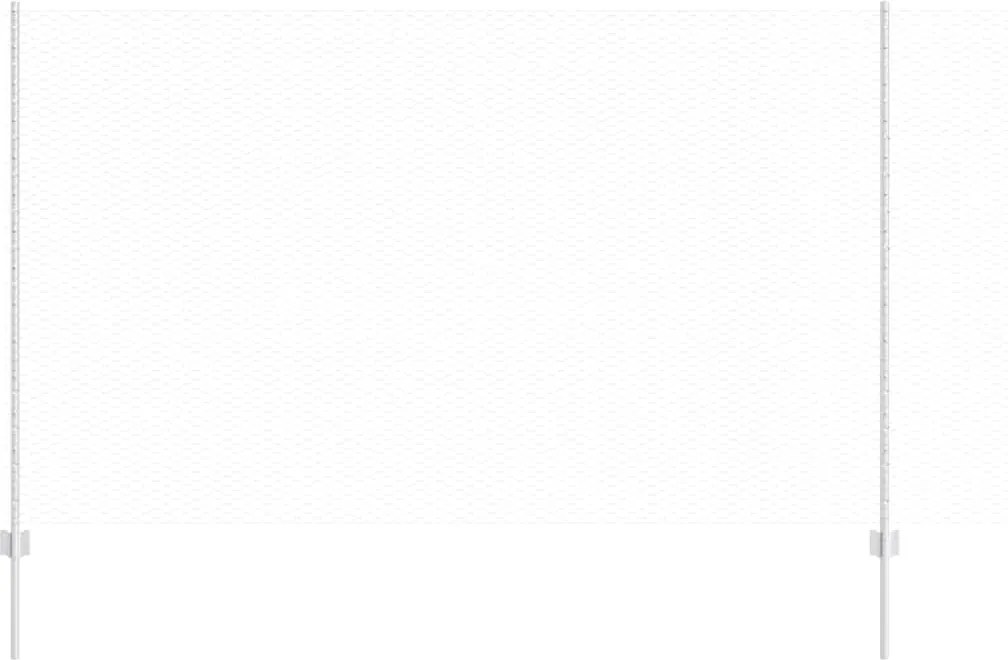 vidaXL Gard cu Stâlp Argintiu 1,4 x 100 m Oțel