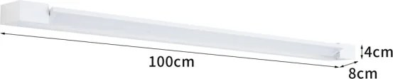 BRILAGI - Iluminare LED pentru oglindă de baie AQUA LINE, 28 W, 230 V, 100 cm, IP44, alb