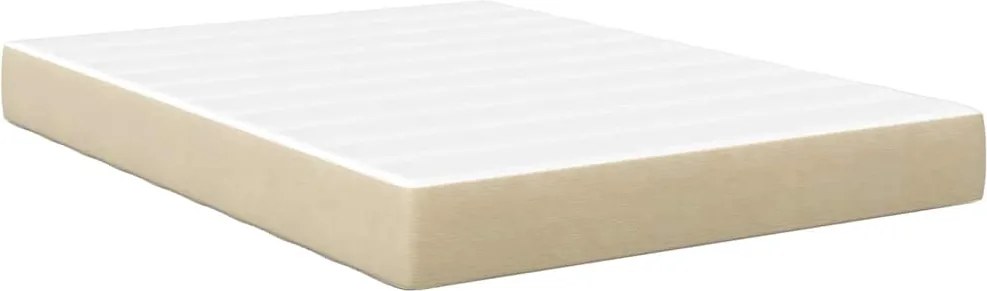 vidaXL Saltea de pat cu saltea Verde salvie 140 x 190 cm țesătură