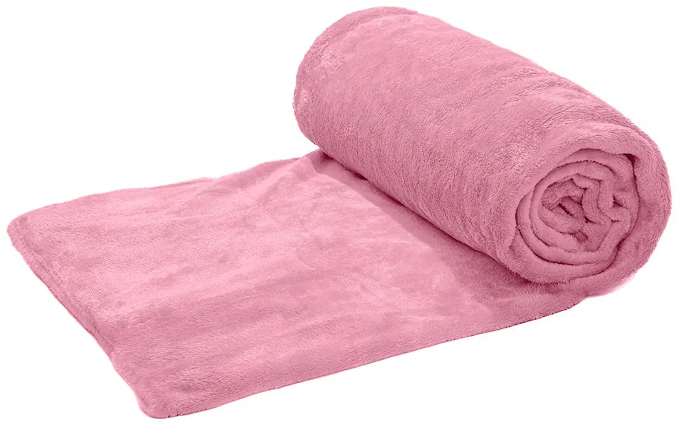 Patura din microplus Culoare roz deschis, VIOLET 180x200 cm