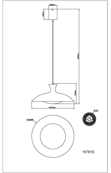 Globo 15781S - Lustră LED suspendată pe cablu ROCHA LED/18W/230V 3000/4000/6000K