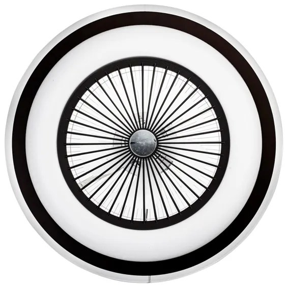 Plafonieră LED dimabilă cu ventilator ZEPHYR LED/48W/230V negru + telecomandă