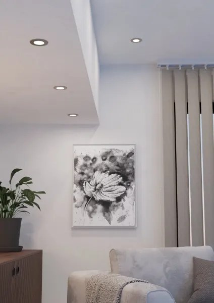 Eglo 901434 - Set 3x LED RGBW FUEVA-Z, plafonieră LED 2,8W/230V, 8,8 cm, IP44, crom