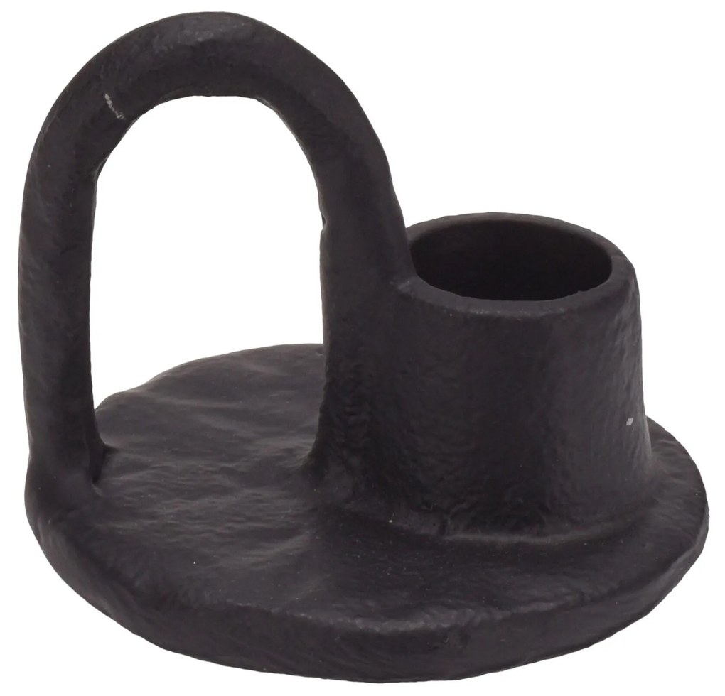 Sfesnic Vintage Black din metal negru 6 cm